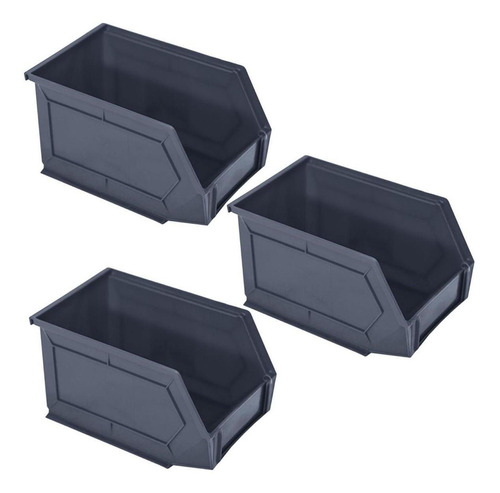 Organizador Plástico , Mxwef-021, 3pz, 15x23.5x13cm Color Azul