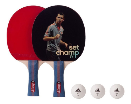 Set Ping Pong adidas - Paletas Y 3 Pelotas - Agm 14479