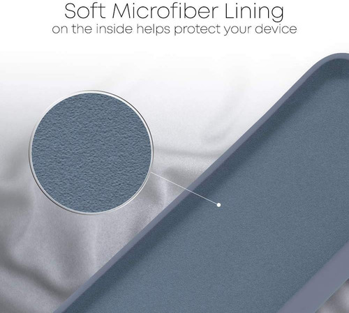 Imagen 3 de 5 de Funda Anticaida Silicon Y Microfibra Antirayones Para iPhone