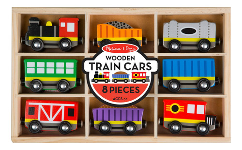 Tren De Madera Melissa Doug Vagones De Tren