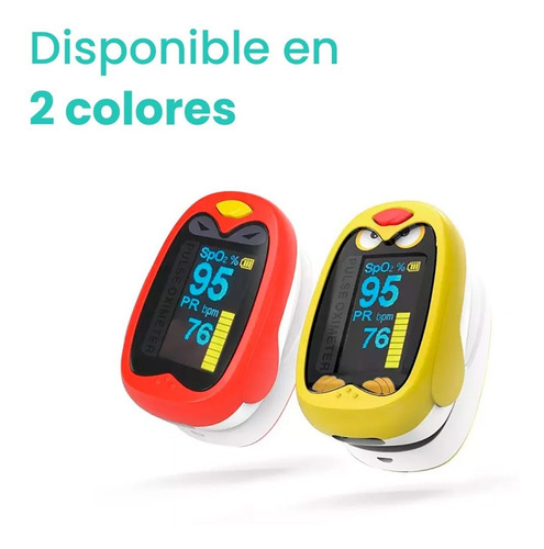 Oximetro Pediátrico Digital Recargable Infantil | Amarillo