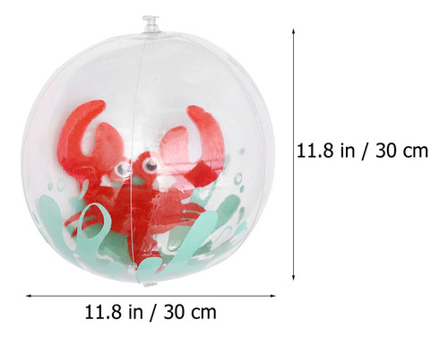 Pelotas De Playa Transparentes Con Forma De Animal, 2 Unidad
