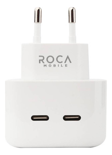 Cargador Rápido Roca 2 Puertos Usb-c 40w