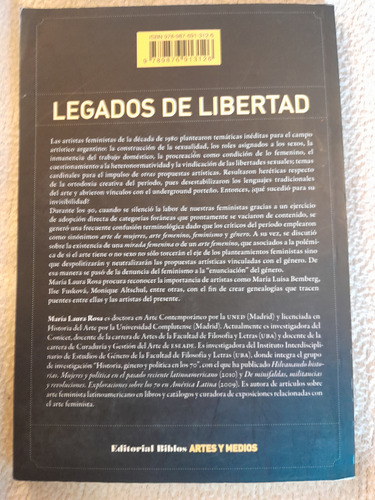 Legados De Libertad. María Laura Rosa (Usado)