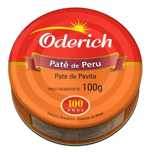 Patê De Peru 100g Oderich
