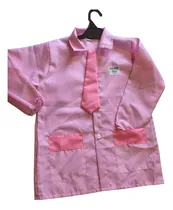 Comprar Delantal Pintorcito Jardín Con Corbata Azul Rosa Talle6 Al 8
