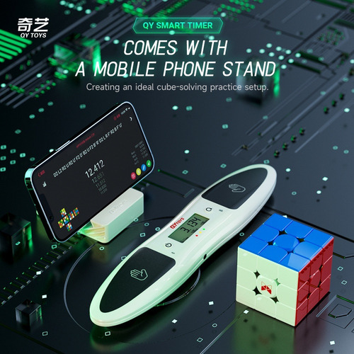 Qiyi Smart Timer Conectar Al Teléfono Con Un Soporte Y