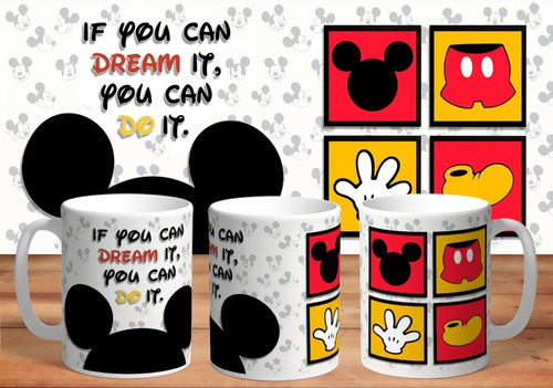 Taza Mickey Mouse De Cerámica