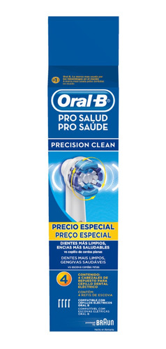 Repuesto Para Cepillo Eléctrico Oral-b Precision Clean 4 Uds