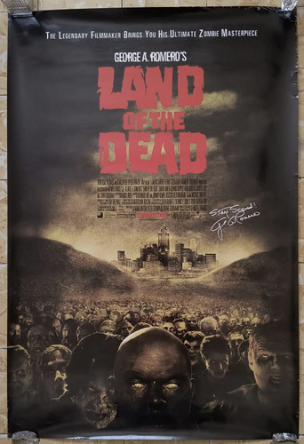 Póster Original Cine Tierra De Los Muertos George A Romero 