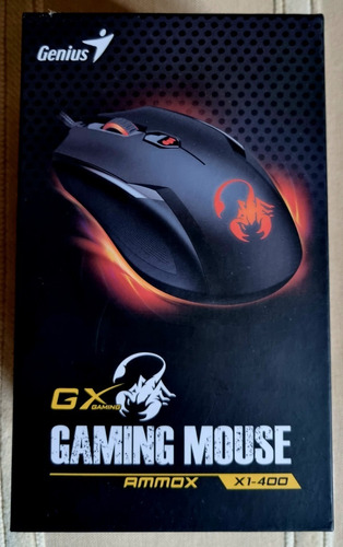 Mouse De Juego Genius  Ammox X1-400 Negro