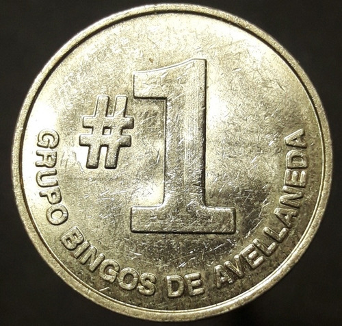 Ficha Juego Bingo Avellaneda #1 (Usado)