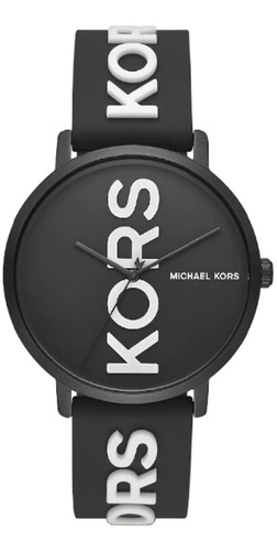 Reloj Michael Kors Correa De Silicona Colores Blanco Y Negro