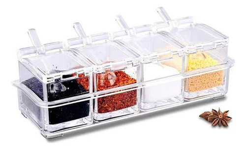 Dp Porta Condimentos Organizador Acrílico Para Especias