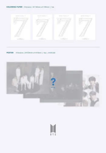 Álbum Bts Map Of The Soul 7 Set Completo Versión 1+2+3+4