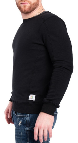 Imagen 2 de 10 de Buzo Clasico Hombre Cuello Redondo Algodon Friza Premium A39