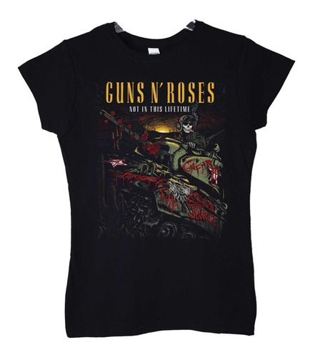 Polera Mujer Guns N Roses Tanque Rock Abominatron