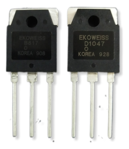 Dos Pares De Transistores B817 D1047 Ekoweiss Hecho En Korea
