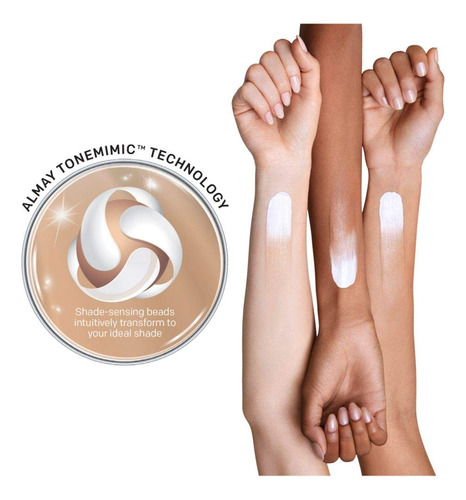 Base Almay Skintone Matching Smart Shade, Spf 15, 30 Ml