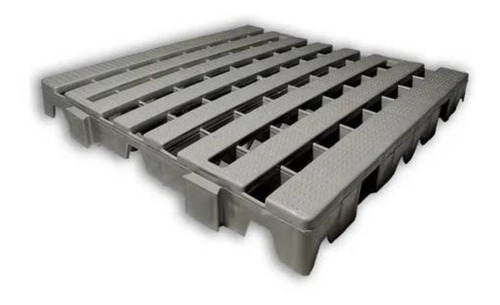 Piso de cubierta modular gris Benplas de 40 cm x 40 cm