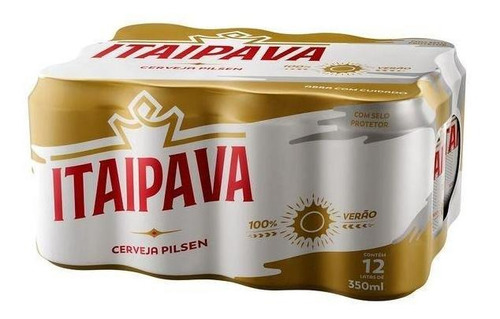 Cerveja Itaipava Pilsen lata 350ml 12 u