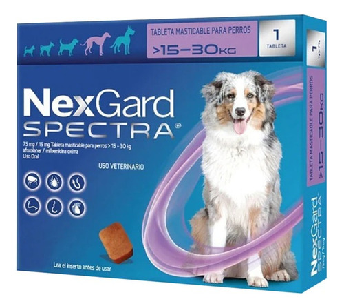 Nexgard Spectra 15-30 Kg Internos Y Externos Pastilla