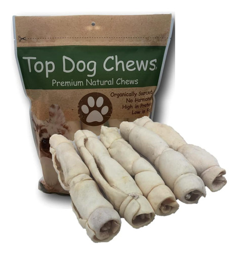 Top Dog Chews Rollos De Mejillas De Ternera De 9 A 11 Pulgad