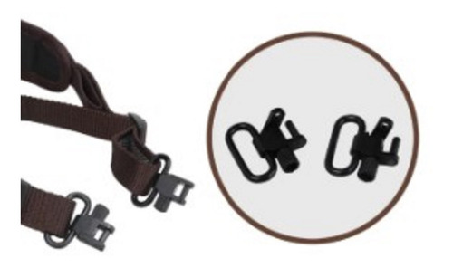 Imagem 1 de 7 de Suporte Bandoleira Mossberg Original Completo (par) - Kit Co