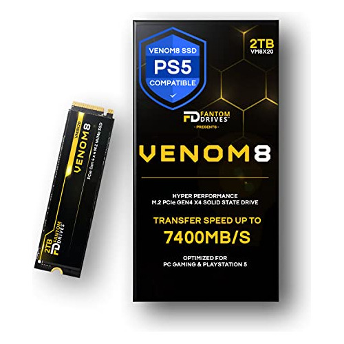 Fantom Drives Venom8 2tb Ssd Nvme Gen 4 M.2