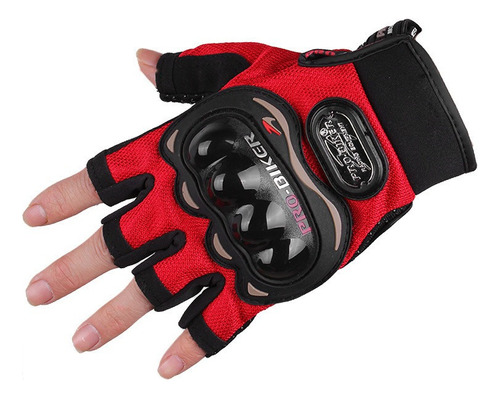 Guantes De Medio Dedo Para Seguridad En Moto.