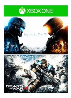 Juego Xbox One Pack Halo 5 Guardians Gears Of War 4 Codigo