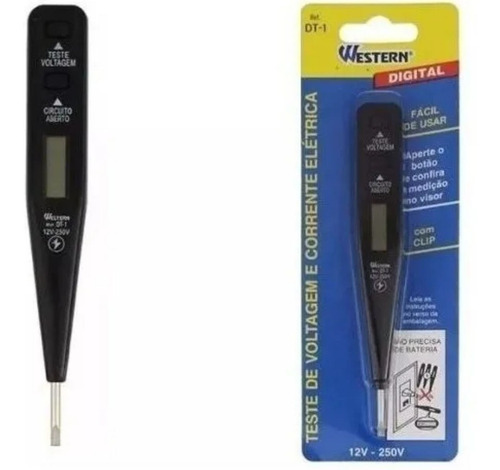 Imagem 4 de 5 de Chave Teste Voltagem Corrente Eletrica Digital Dt-1 Ml5