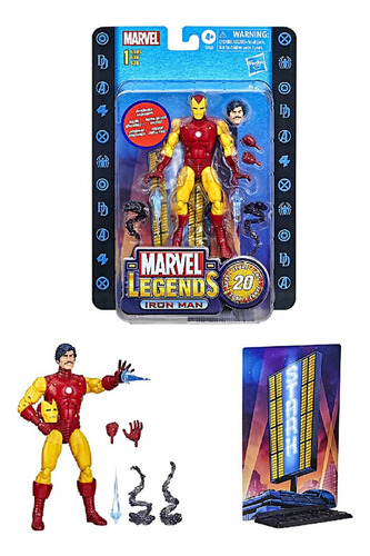 Figura Marvel Legends Iron Man 20 Años Serie 1 F3463