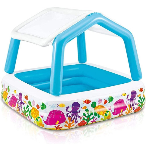 Intex 5.12ft X 5.12ft X 48in Piscina Inflable Para Niños Con