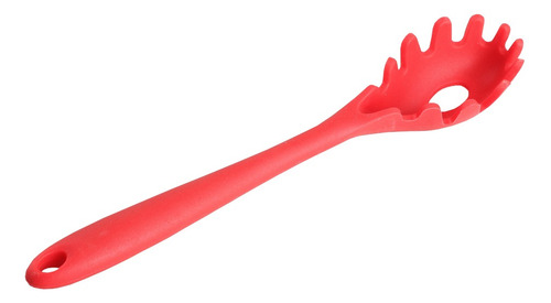 Imagem 5 de 7 de Kit Concha Colher Utensílios De Silicone Vermelho 5 Peças