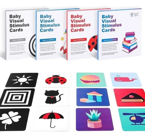 Baby Early Education Montessori Tarjeta De Estimulación Visu