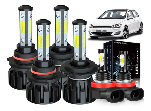 Kit De Faros Led Luz Alta Y Baja Para 2007-2011 Mazda Cx-7