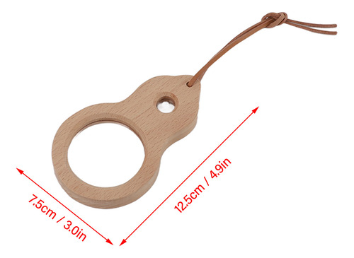 Lupa De Madera Para Niños Pequeña Portátil