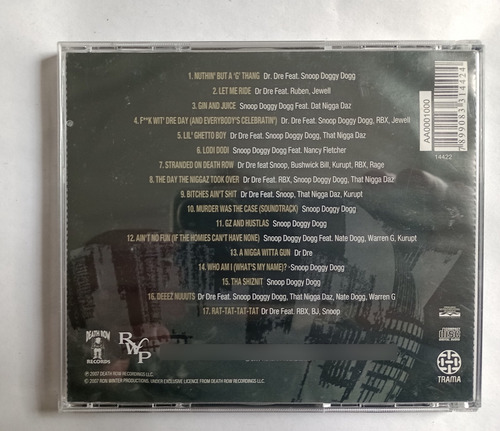 Cd Snoop Doggy Dogg & Dr Dre - From Copton To Longbeach