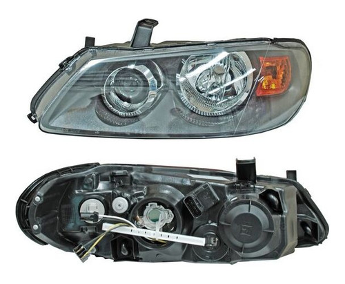 Faro Derecho Nissan Almera 2003-2004-2005 Fondo Gris Tyc