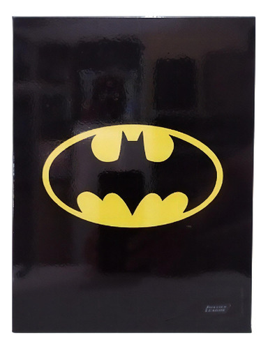 Placa Decorativa Metal- Dc Comics Simbolo Batman- 20x26cm Simbolo Batman