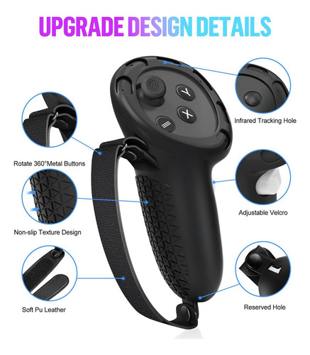 Kit Accesorios Funda Facial Control Puños Para Meta Quest 3