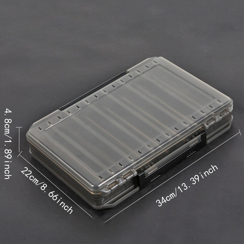Tackle De Pesca De Dos Capas Box Caja De Accesorios De Sg