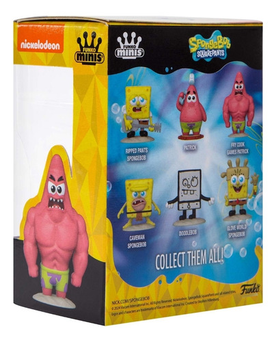 Funko Minis Pattick Estrela Fortão Coleção Bob Esponja