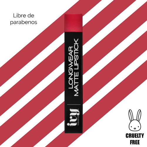 Labial Longwear Matte Lipstick Ivy Sweet Peach