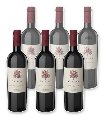 Vino Catalpa Cabernet Sauvignon Atamisque 750ml Caja X6