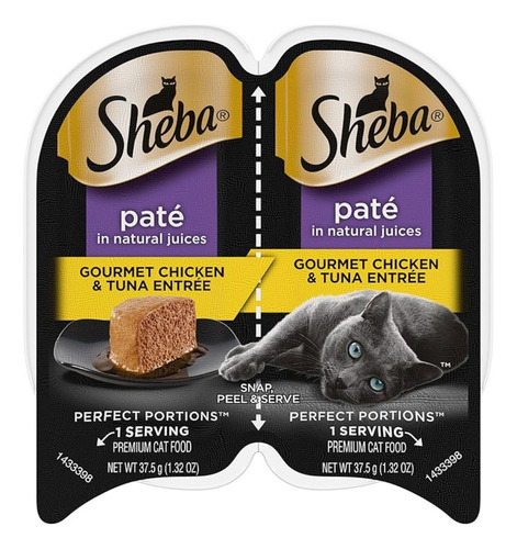 Sheba Pate Comida Humeda Para Gatos 24 Piezas Dobles