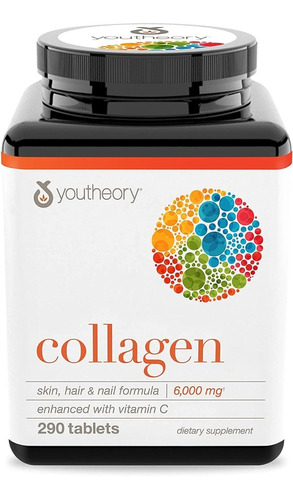 Youtheory Advanced Colágeno Con Vitamina C X 290 Tabletas