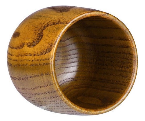 Taza De Madera Primitiva Hecha A Mano De Madera Natural Café