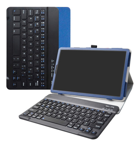 Funda+teclado Liushan Para Galaxy Tab S5e 105 Inal Azul